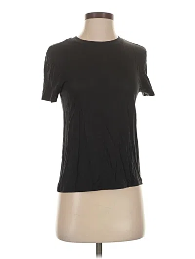 Pre-owned Zara Short Sleeve T-shirt In Black