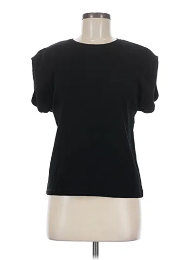 Pre-owned Zara Short Sleeve T-shirt In Black