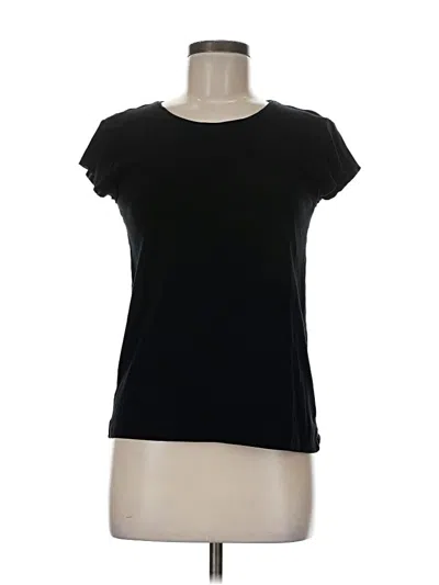 Pre-owned Zara Short Sleeve T-shirt In Black
