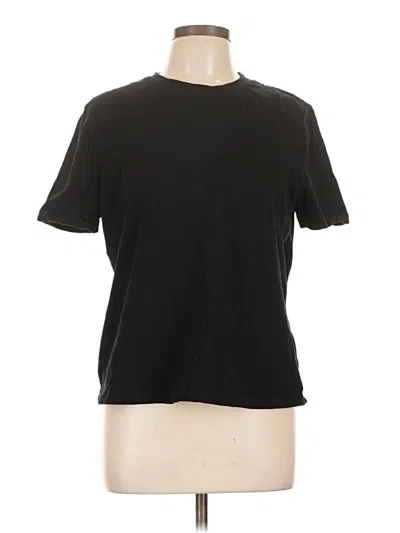 Pre-owned Zara Short Sleeve T-shirt In Black