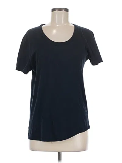 Pre-owned Zara Short Sleeve T-shirt In Black