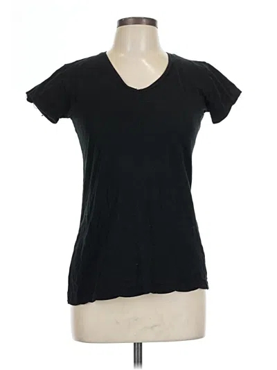 Pre-owned Zara Short Sleeve T-shirt In Black