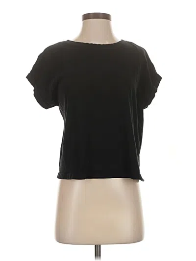 Pre-owned Zara Short Sleeve T-shirt In Black