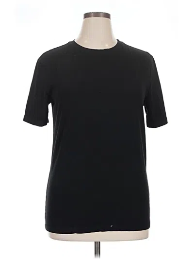 Pre-owned Zara Short Sleeve T-shirt In Black
