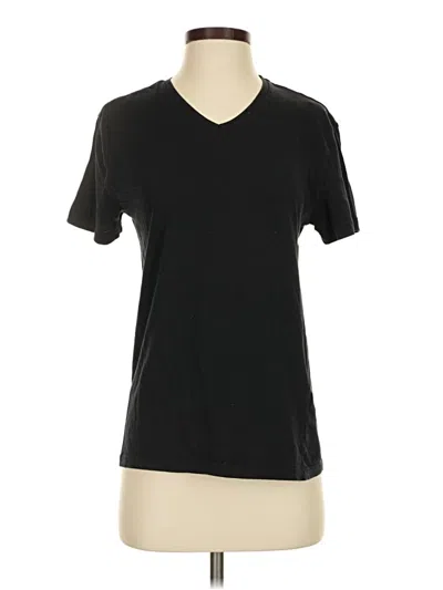 Pre-owned Zara Short Sleeve T-shirt In Black
