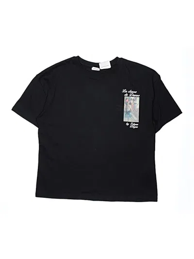 Pre-owned Zara Kids' Short Sleeve T-shirt In Black