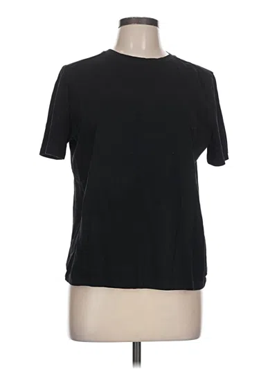 Pre-owned Zara Short Sleeve T-shirt In Black