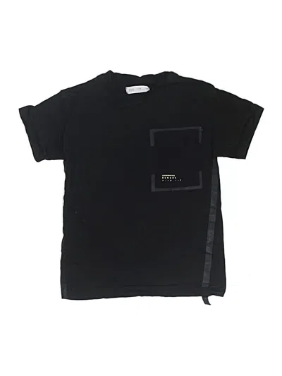 Pre-owned Zara Kids' Short Sleeve T-shirt In Black