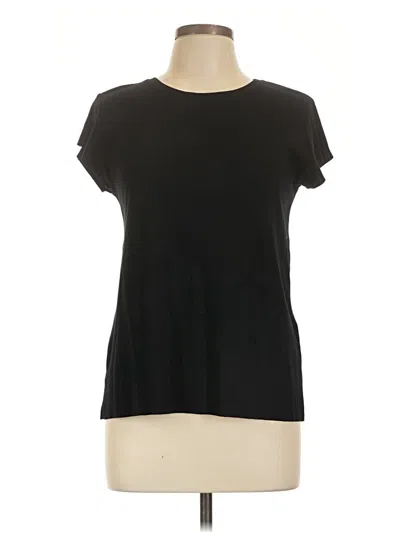 Pre-owned Zara Short Sleeve T-shirt In Black