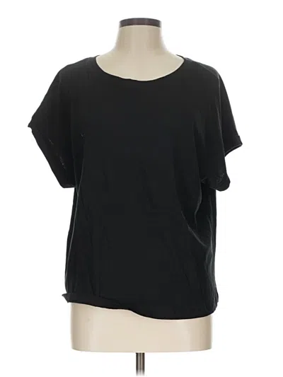 Pre-owned Zara Short Sleeve T-shirt In Black