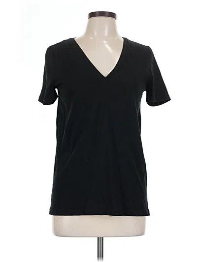 Pre-owned Zara Short Sleeve T-shirt In Black