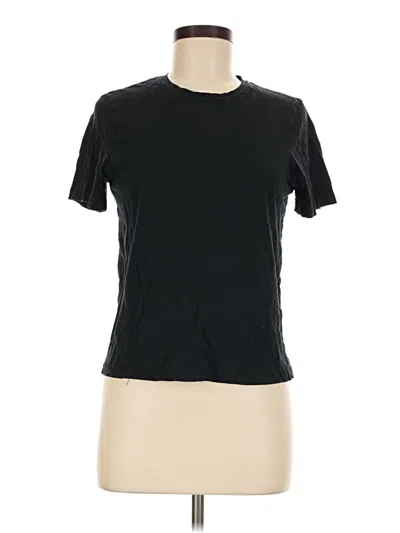 Pre-owned Zara Short Sleeve T-shirt In Black