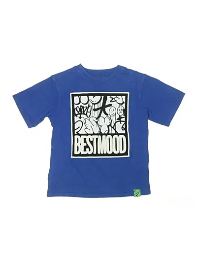 Pre-owned Zara Kids' Short Sleeve T-shirt In Blue