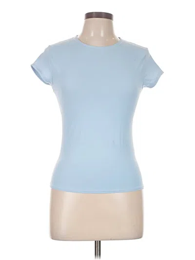 Pre-owned Zara Short Sleeve T-shirt In Blue