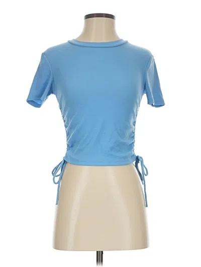 Pre-owned Zara Short Sleeve T-shirt In Blue