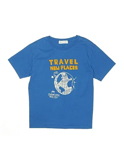 Pre-owned Zara Kids' Short Sleeve T-shirt In Blue