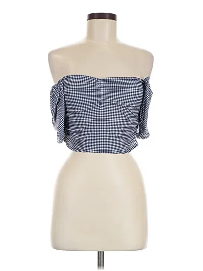 Pre-owned Zara Short Sleeve T-shirt In Blue