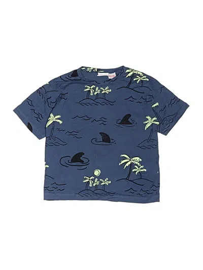 Pre-owned Zara Kids' Short Sleeve T-shirt In Blue