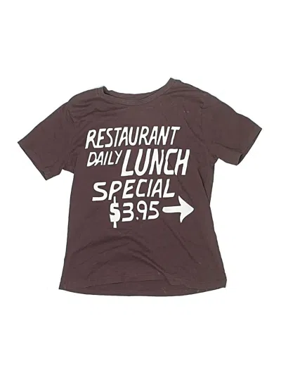 Pre-owned Zara Kids' Short Sleeve T-shirt In Burgundy