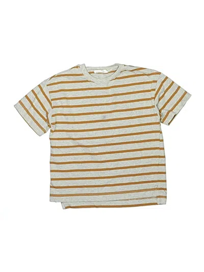 Pre-owned Zara Kids' Short Sleeve T-shirt In Gold