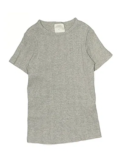 Pre-owned Zara Kids' Short Sleeve T-shirt In Gray