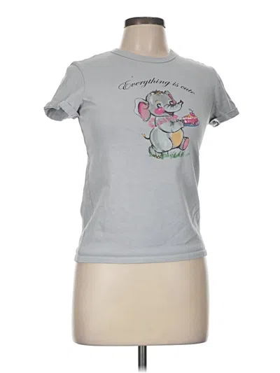 Pre-owned Zara Short Sleeve T-shirt In Gray