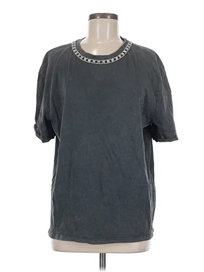 Pre-owned Zara Short Sleeve T-shirt In Gray