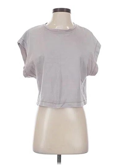 Pre-owned Zara Short Sleeve T-shirt In Gray