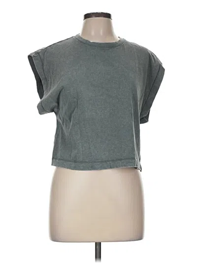 Pre-owned Zara Short Sleeve T-shirt In Gray