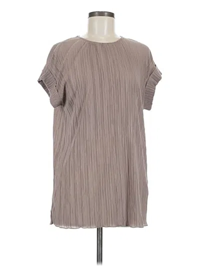 Pre-owned Zara Short Sleeve T-shirt In Gray
