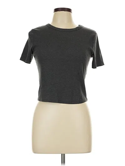 Pre-owned Zara Short Sleeve T-shirt In Gray
