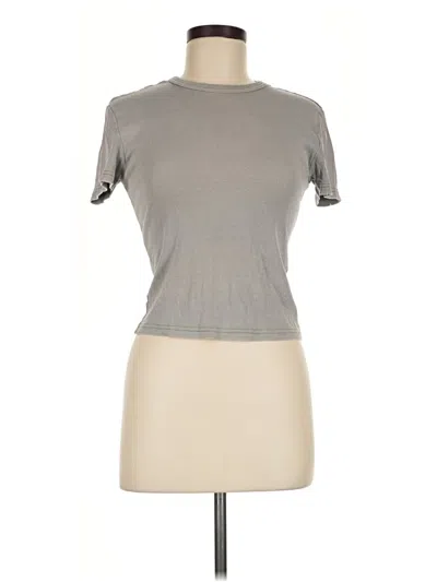 Pre-owned Zara Short Sleeve T-shirt In Gray