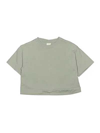 Pre-owned Zara Kids' Short Sleeve T-shirt In Green