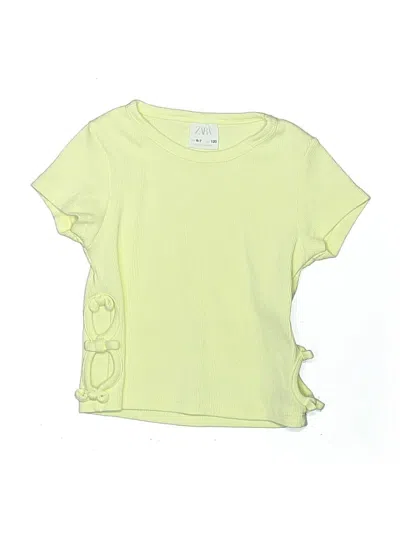 Pre-owned Zara Kids' Short Sleeve T-shirt In Green