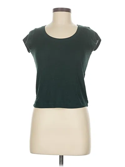 Pre-owned Zara Short Sleeve T-shirt In Green