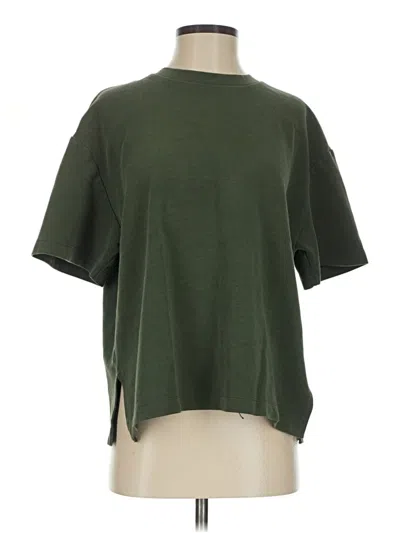 Pre-owned Zara Short Sleeve T-shirt In Green