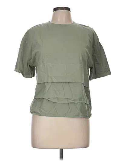 Pre-owned Zara Short Sleeve T-shirt In Green