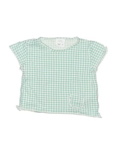 Pre-owned Zara Kids' Short Sleeve T-shirt In Green