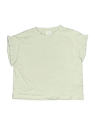 Pre-owned Zara Kids' Short Sleeve T-shirt In Green