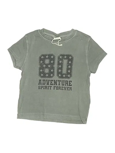 Pre-owned Zara Kids' Short Sleeve T-shirt In Green