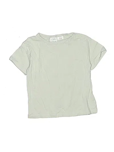 Pre-owned Zara Kids' Short Sleeve T-shirt In Green