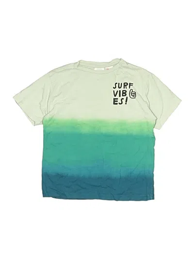 Pre-owned Zara Kids' Short Sleeve T-shirt In Green