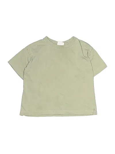Pre-owned Zara Kids' Short Sleeve T-shirt In Green
