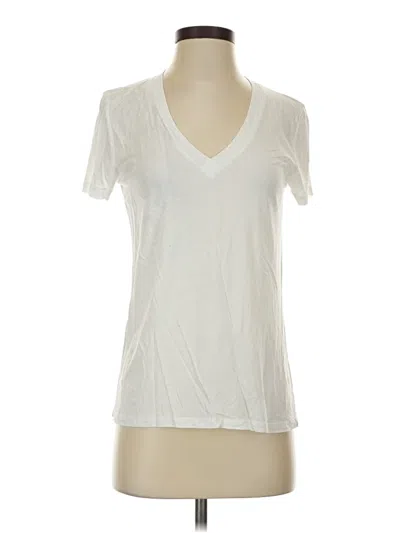 Pre-owned Zara Short Sleeve T-shirt In Ivory