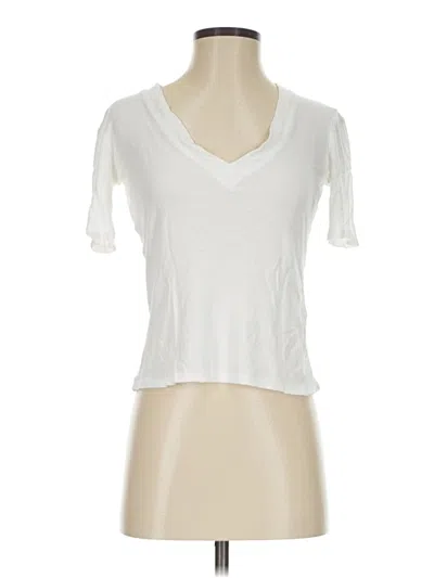 Pre-owned Zara Short Sleeve T-shirt In Ivory