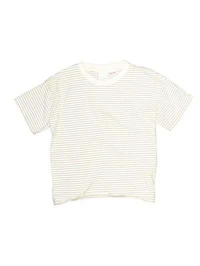 Pre-owned Zara Kids' Short Sleeve T-shirt In Ivory