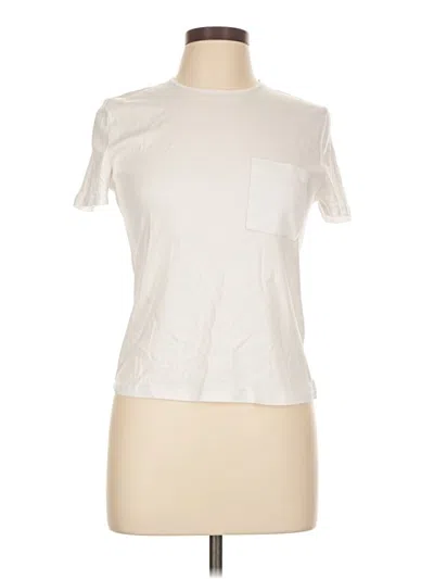 Pre-owned Zara Short Sleeve T-shirt In Ivory
