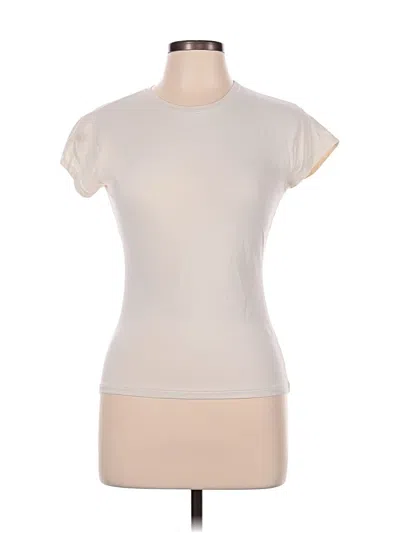 Zara Short Sleeve T-shirt In Ivory