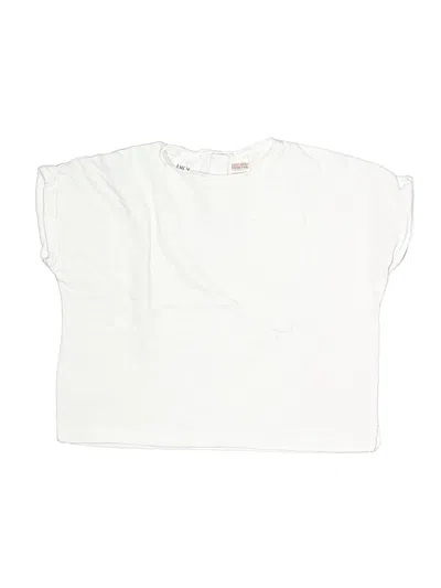 Pre-owned Zara Kids' Short Sleeve T-shirt In Ivory