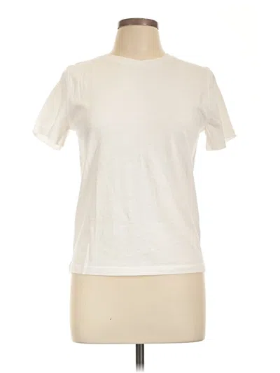 Pre-owned Zara Short Sleeve T-shirt In Ivory